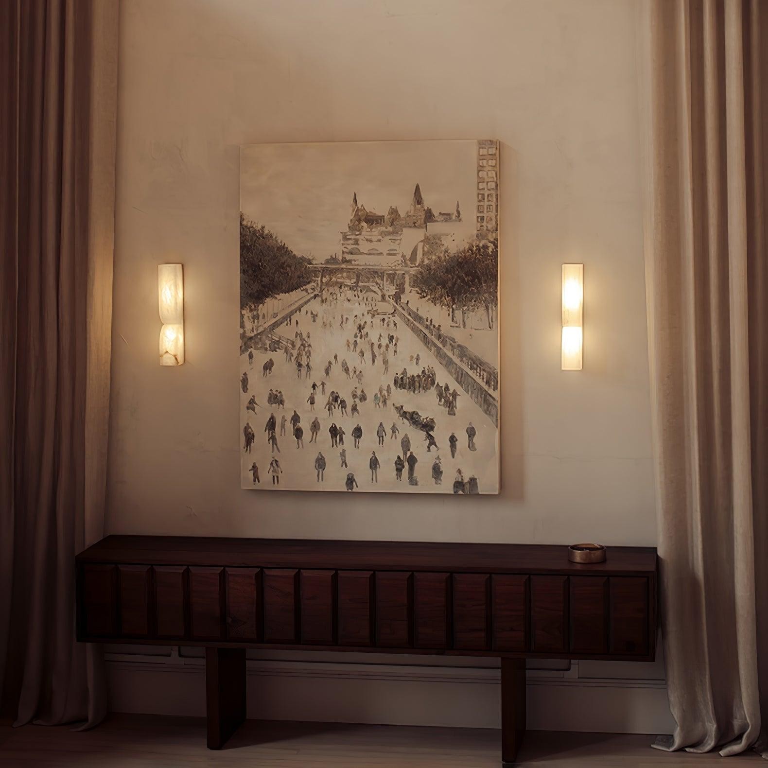 Albesque Vintage Elegant Alabaster Wall Lamp S173
