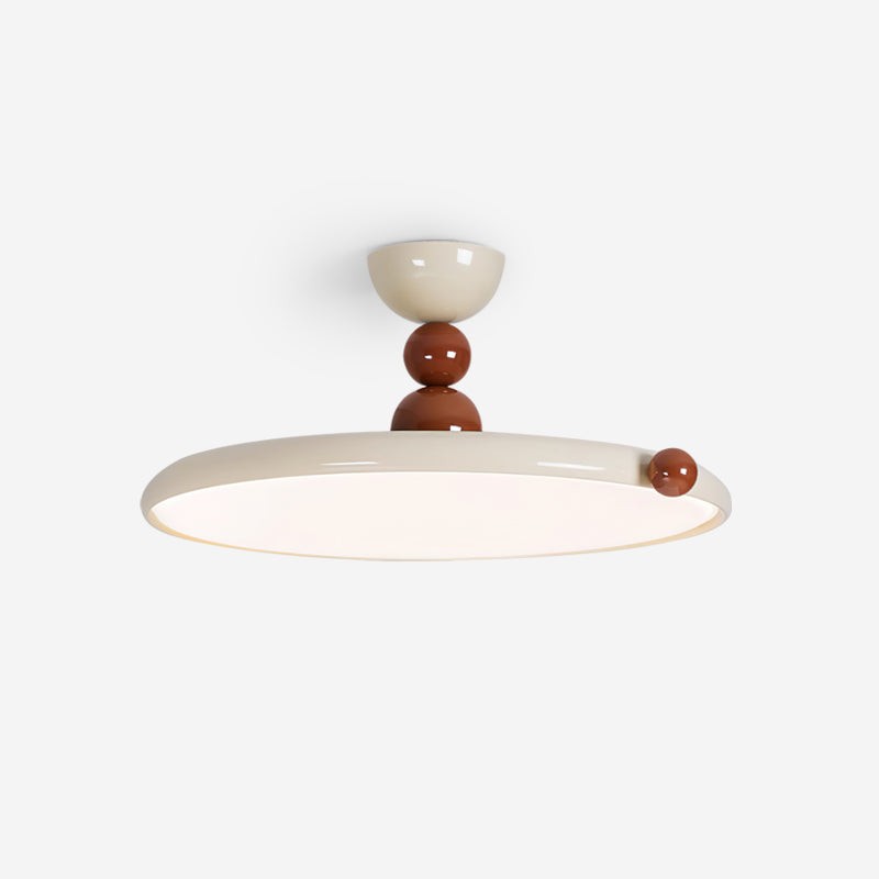 French Style Retro Round Flying Disc Ceiling Lamp M133