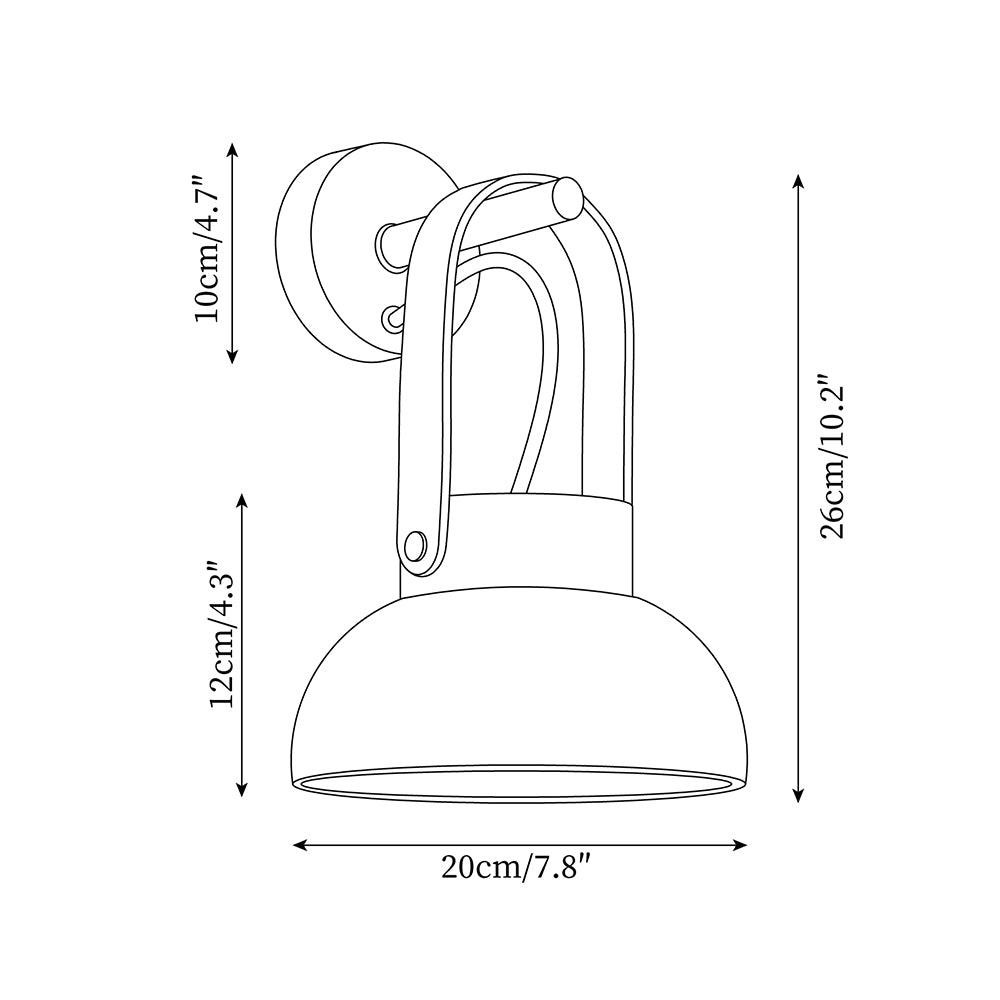 Personalized Creative Curved Portable Wall Lamp M177