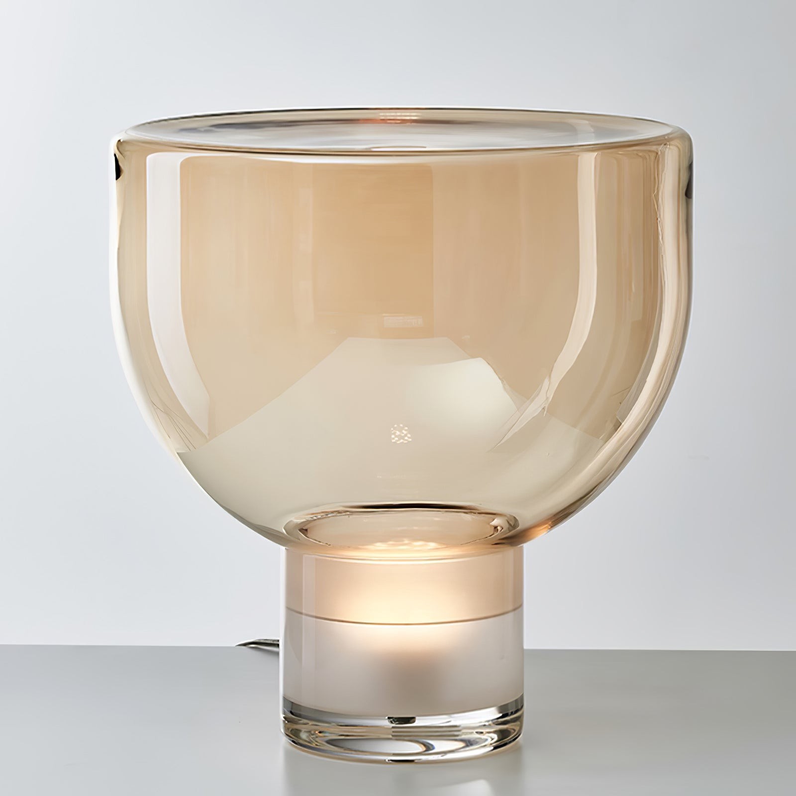 Nordic Simple Modern Luxury Glass Table Lamp For Study Room M394