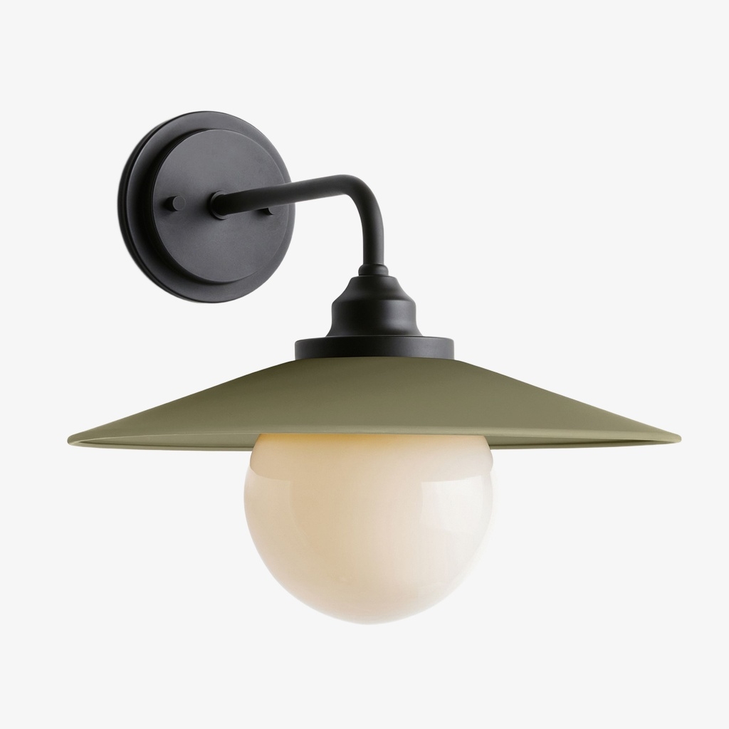 Cordax Utility-Inspired Wall Sconce - Metal and Glass for Indoor Outdoor Decor T1071