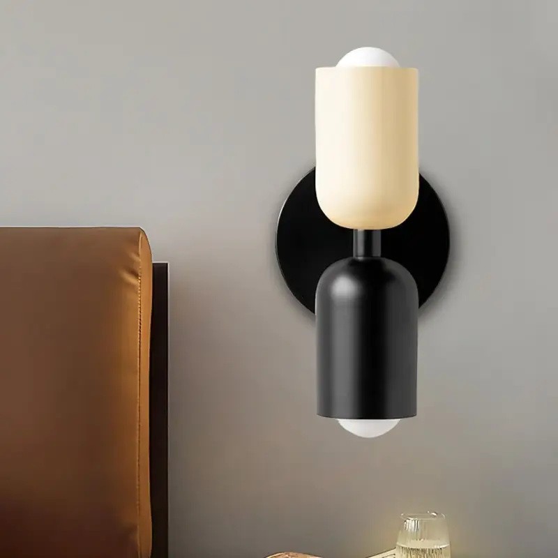 Double Head Up Down Wall Sconce - Modern Metal Ambient Light S94