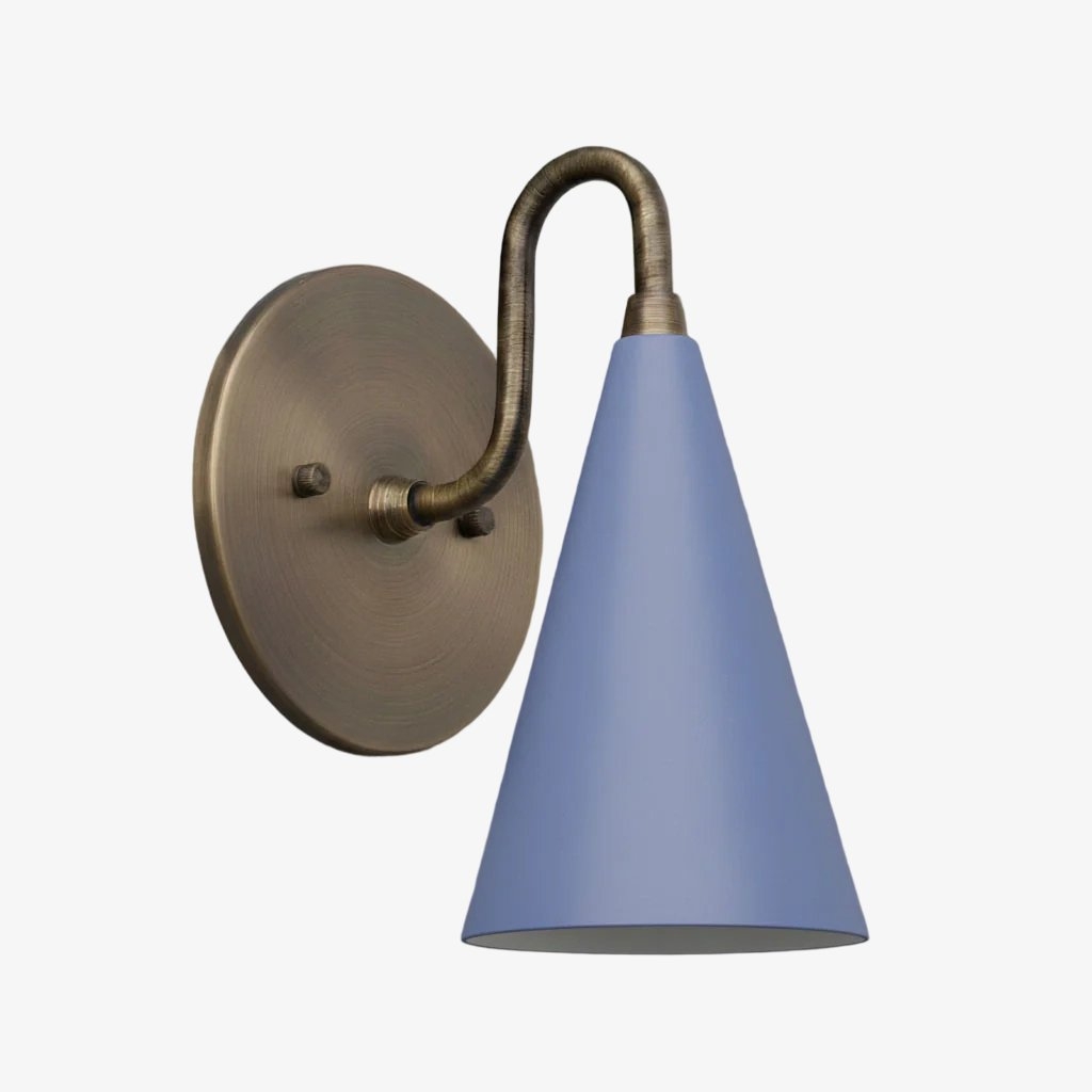 Curva Elegant Taper Shade Wall Sconce - Contemporary Accent for Living Room T780