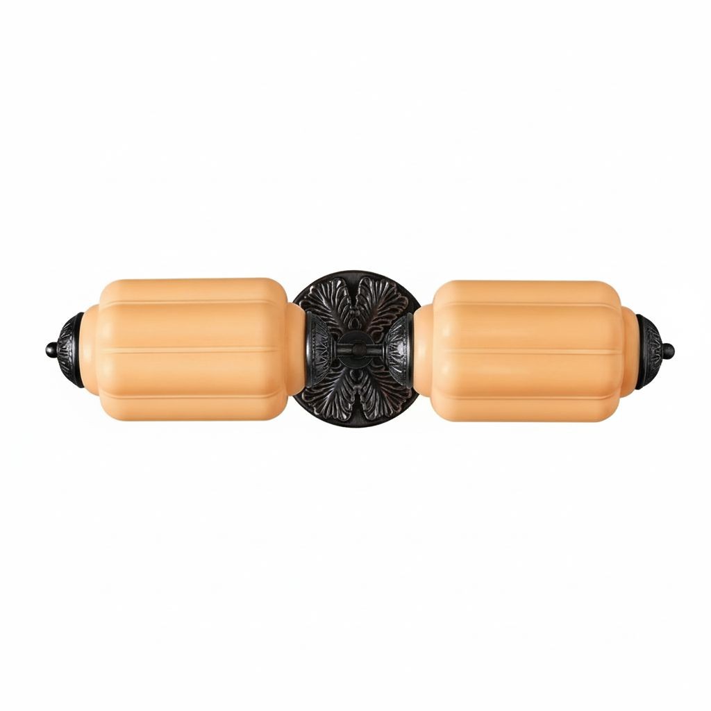 Eloise Vintage Glass Sconce - Brass Wall Light for Living Room and Bedroom G51