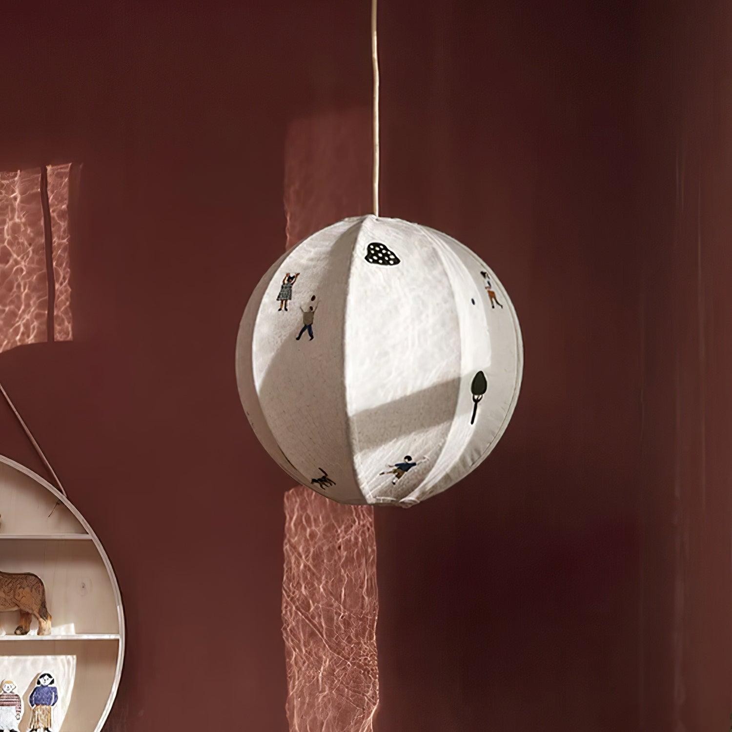 Park Embroidered Textile Pendant Lamp M337