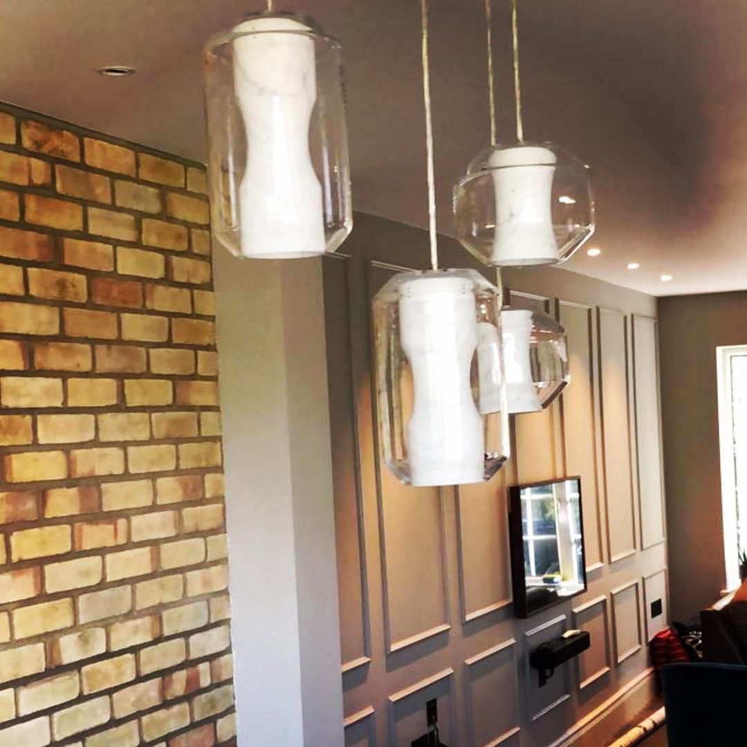 Glass Alabaster Pendant Lamp T1668