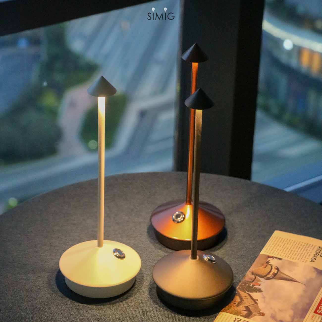 Glimma Rechargeable LED Table Lamp - Modern Portable Lamp for Living Room