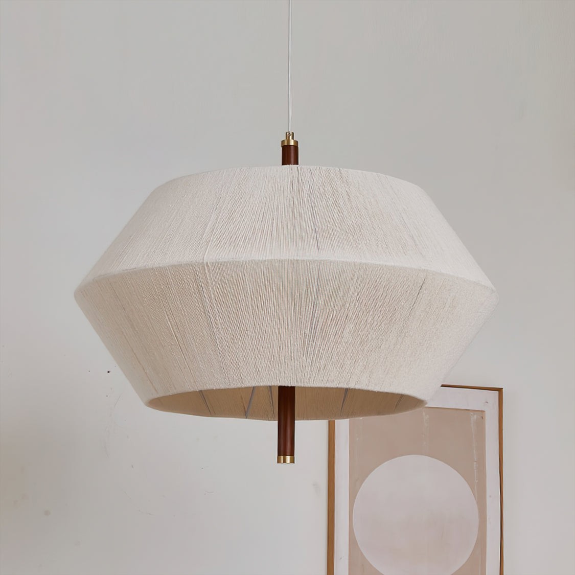 Japanese Wabi-Sabi Style Woven Fabric Pendant Lamp M10