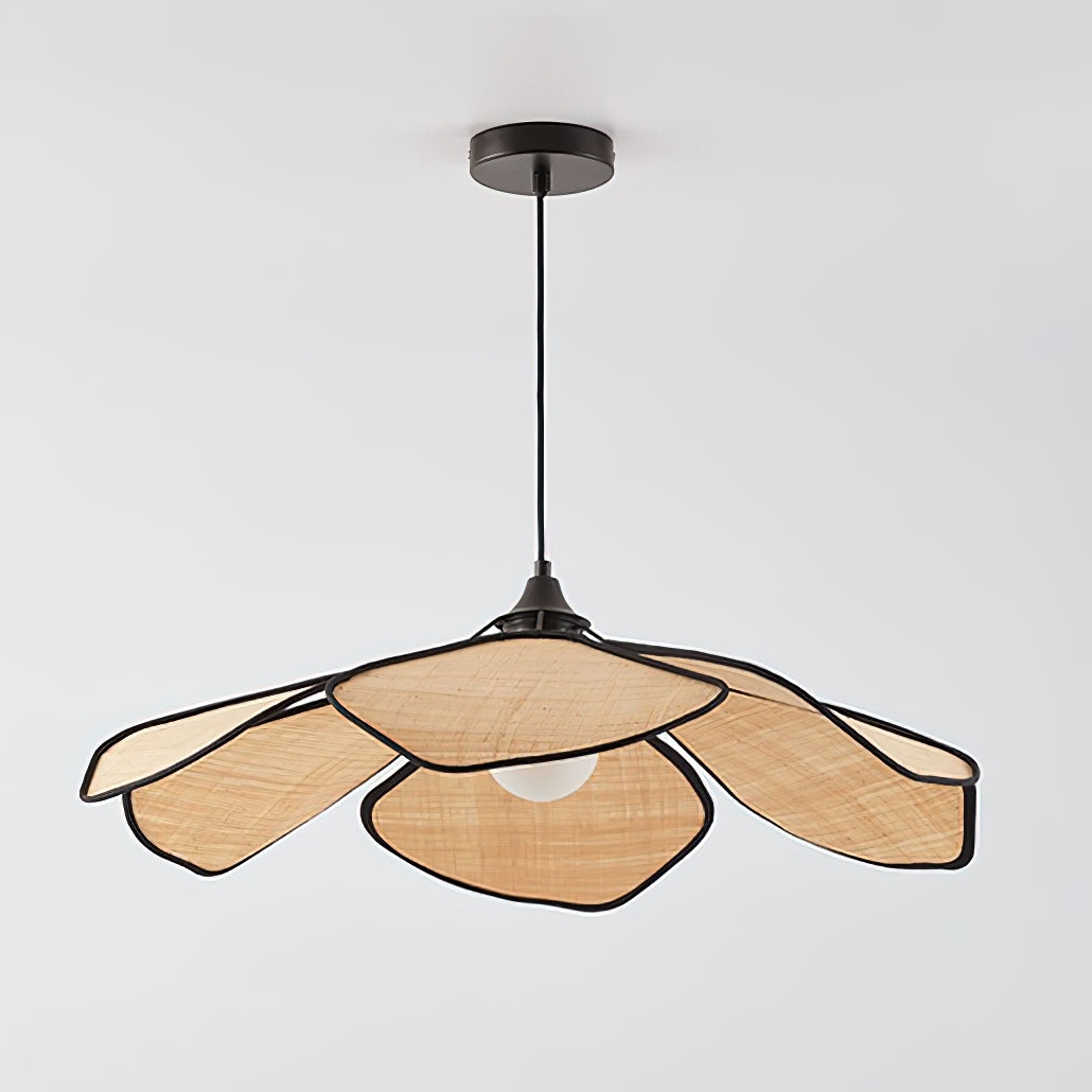 Raffia Petal Pendant Lamp T1475