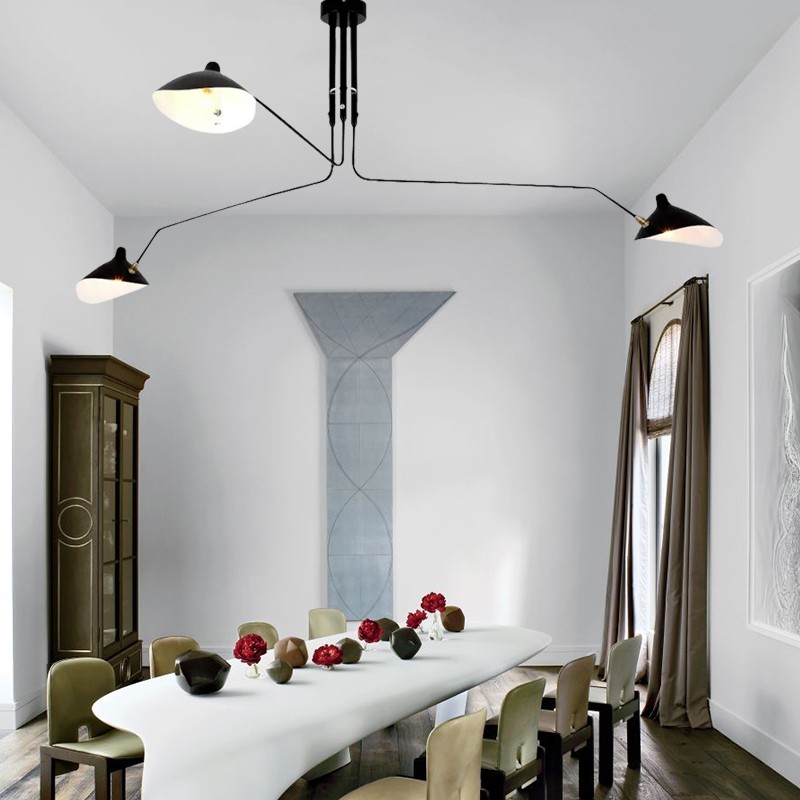 Arclume Arc Ceiling Lamp - Mid Century Multi Arm Light for Living Room