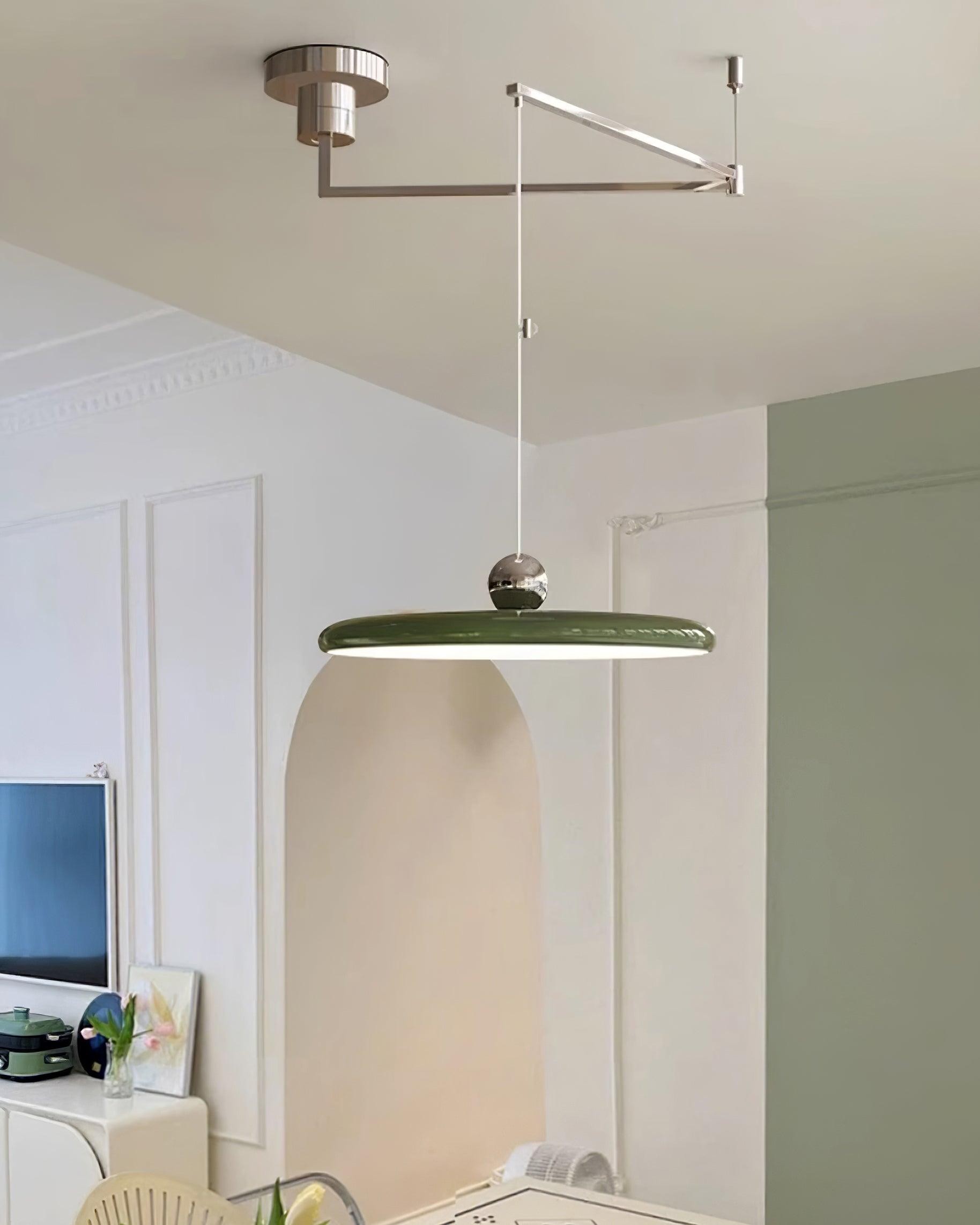 Simple Modern Adjustable Swing Arm Disc Pendant Lamp M11