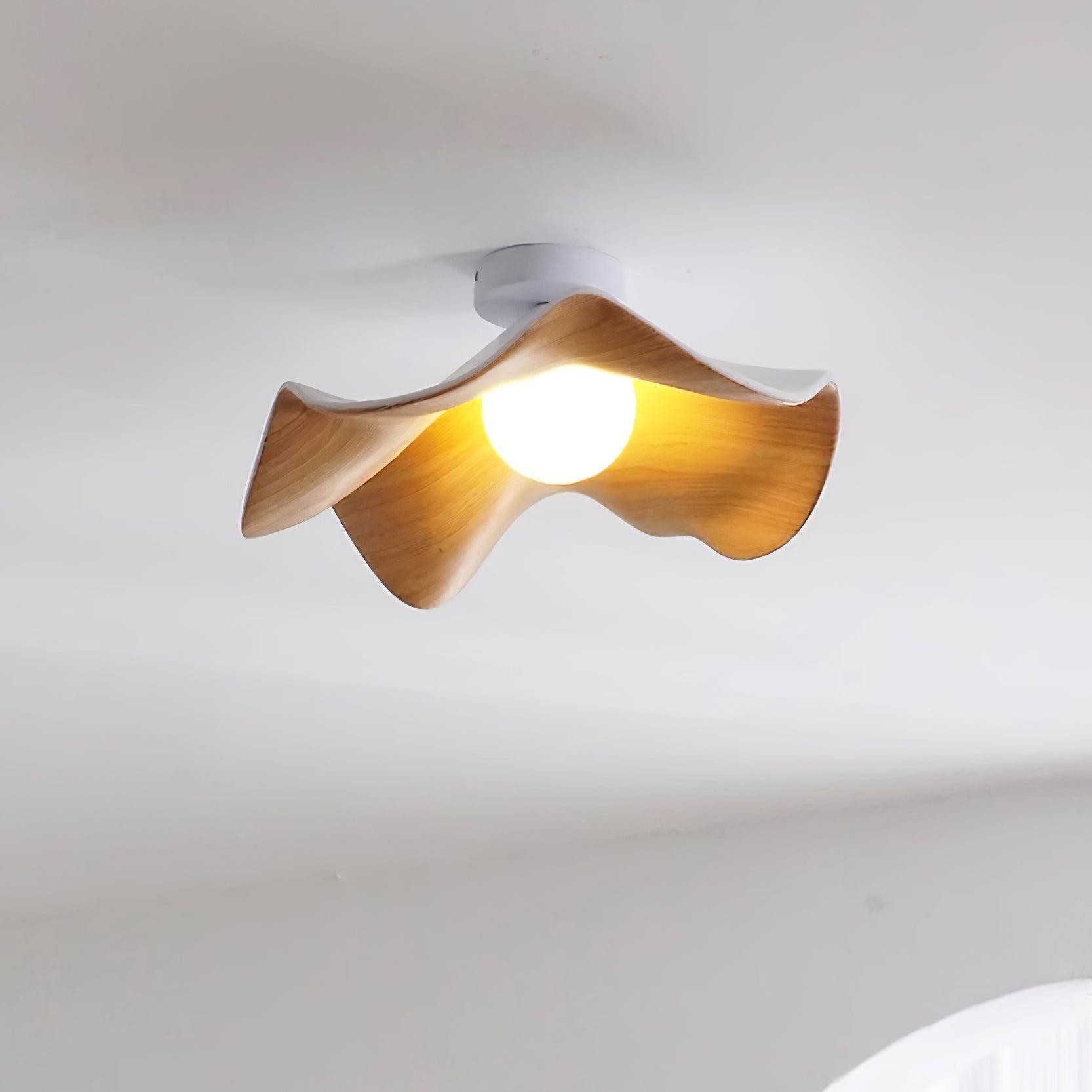 New Modern Simple Walnut Grain Ceiling Light M71