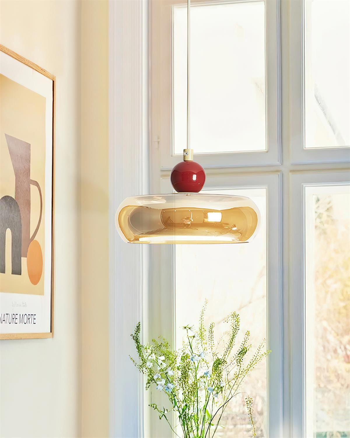 Cherry Shape Glass Pendant Lamp M104