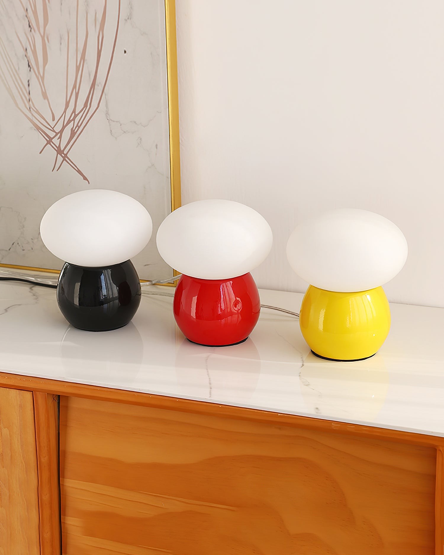Modern Cream Style Mushroom Table Lamp M224