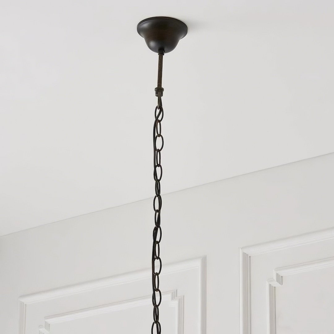 TF Hector Pendant Light - Art Nouveau Stained Glass Decorative Light for Dining or Living Room T1029