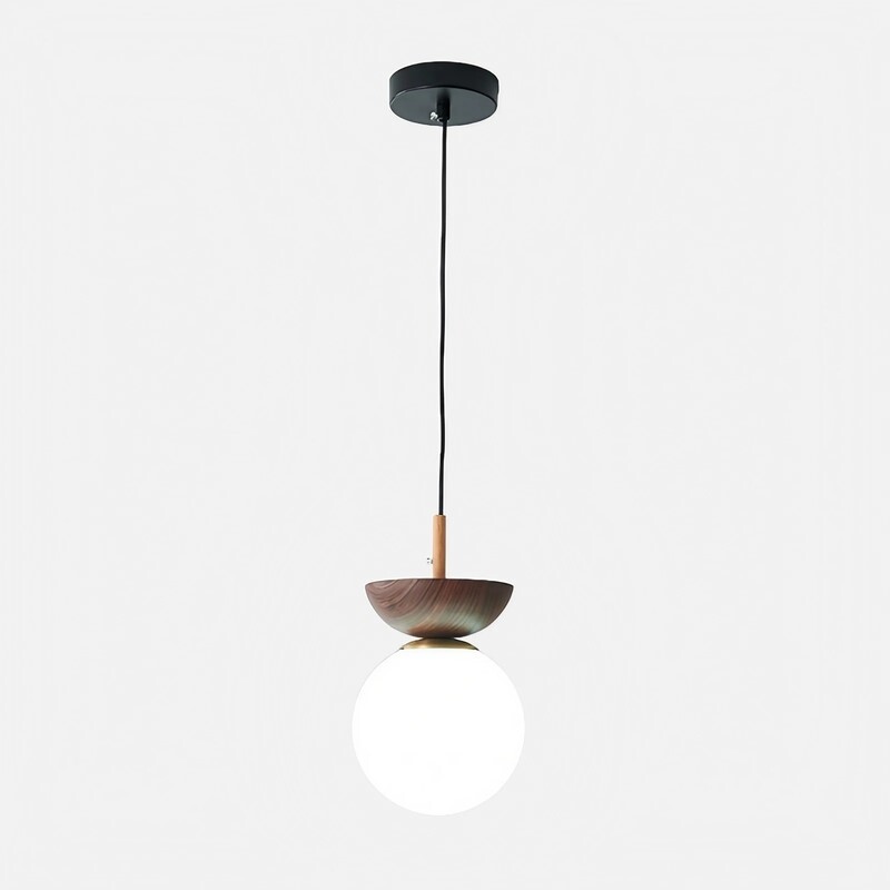 Nordic Semi Wooden Pendant Light S63