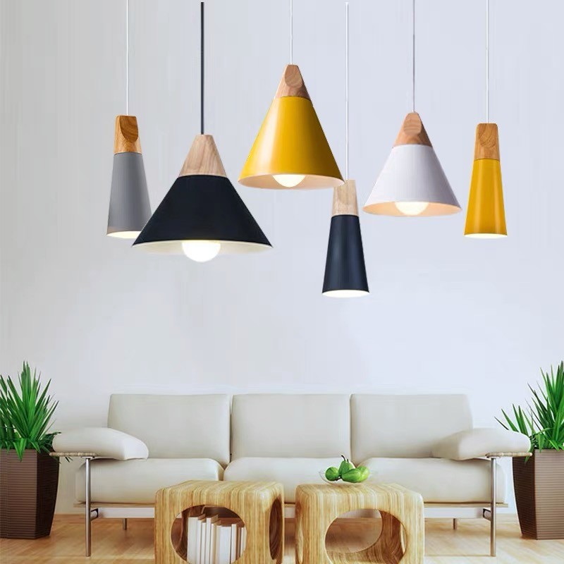 Connell Coned Woody Pendant Lamp