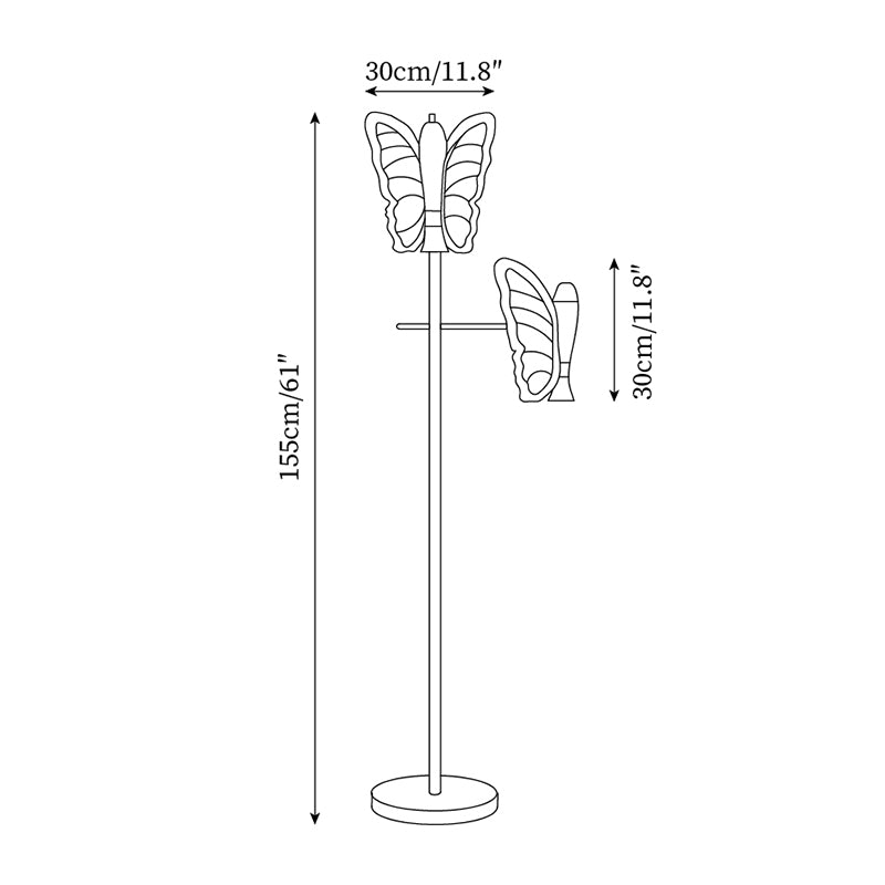 Galileo Butterfly Floor Lamp T1236