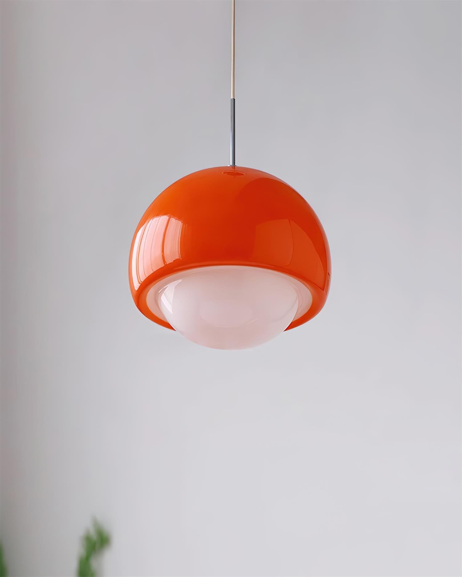 Creative Persimmon Pendant Lamp - Modern Glass and Metal for Dining Room M143