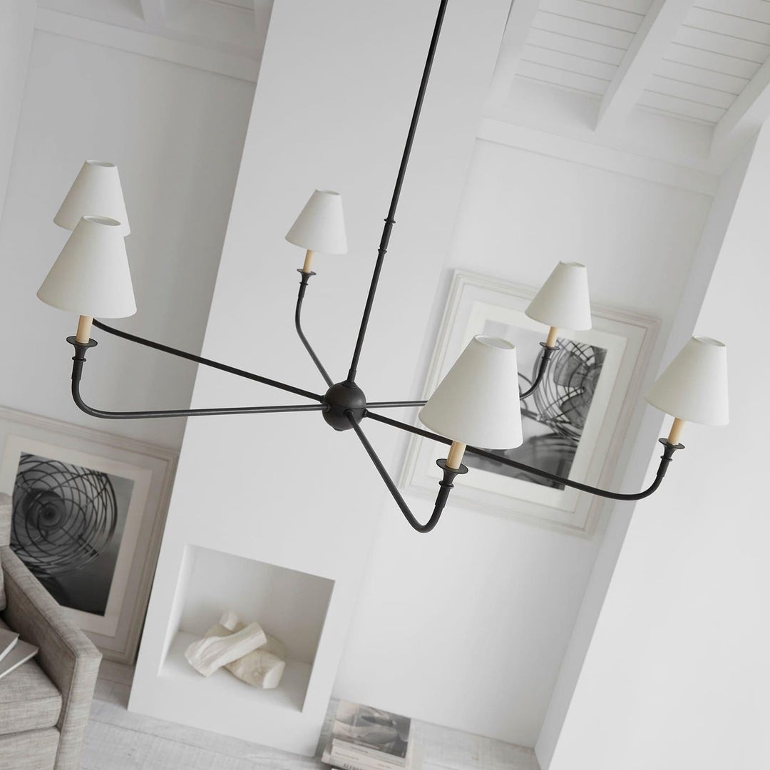 Piaf Geometric Metal Chandelier – Industrial Style for Dining Room T198