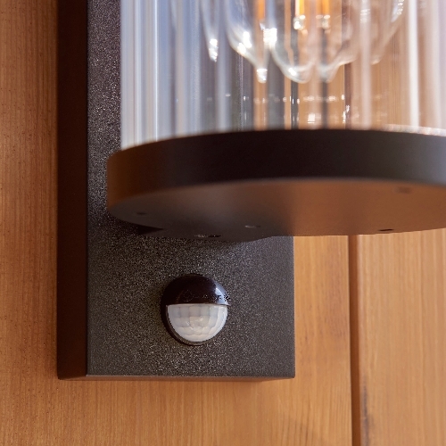 Karbonis Modern Outdoor Wall Sconce - Motion Sensor Security Light for Porch and Garden T1007