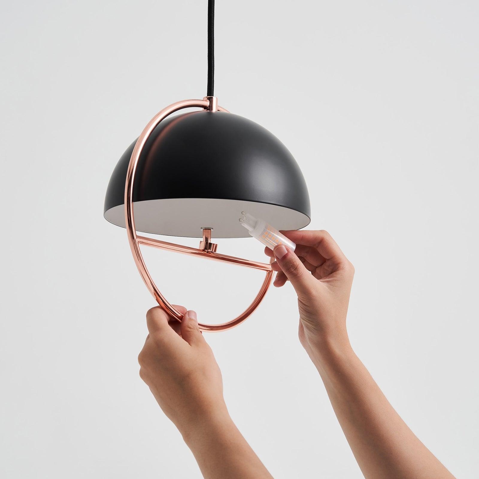 Nordic Hemispherical Ring Metal Pendant Lamp M448