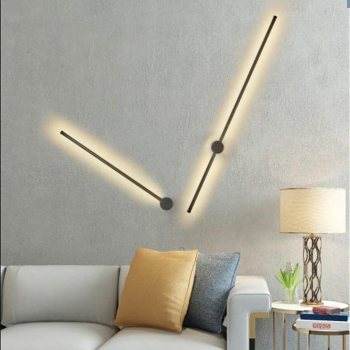 Industrial Modern Black Linear LED Wall Lights S114