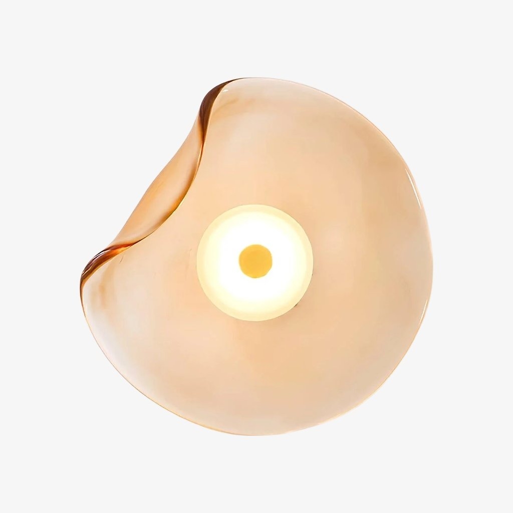Lunacrest Curved Wall Lamp - Modern Metal and Glass for Hallway T584
