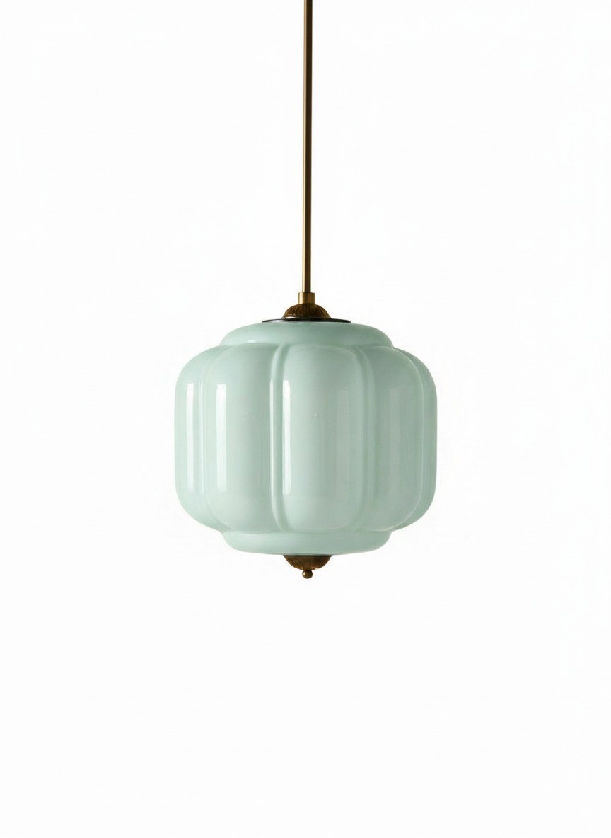 Eloise Vintage Milk Glass Pendant Light - Chic Retro Lighting for Dining Rooms S215