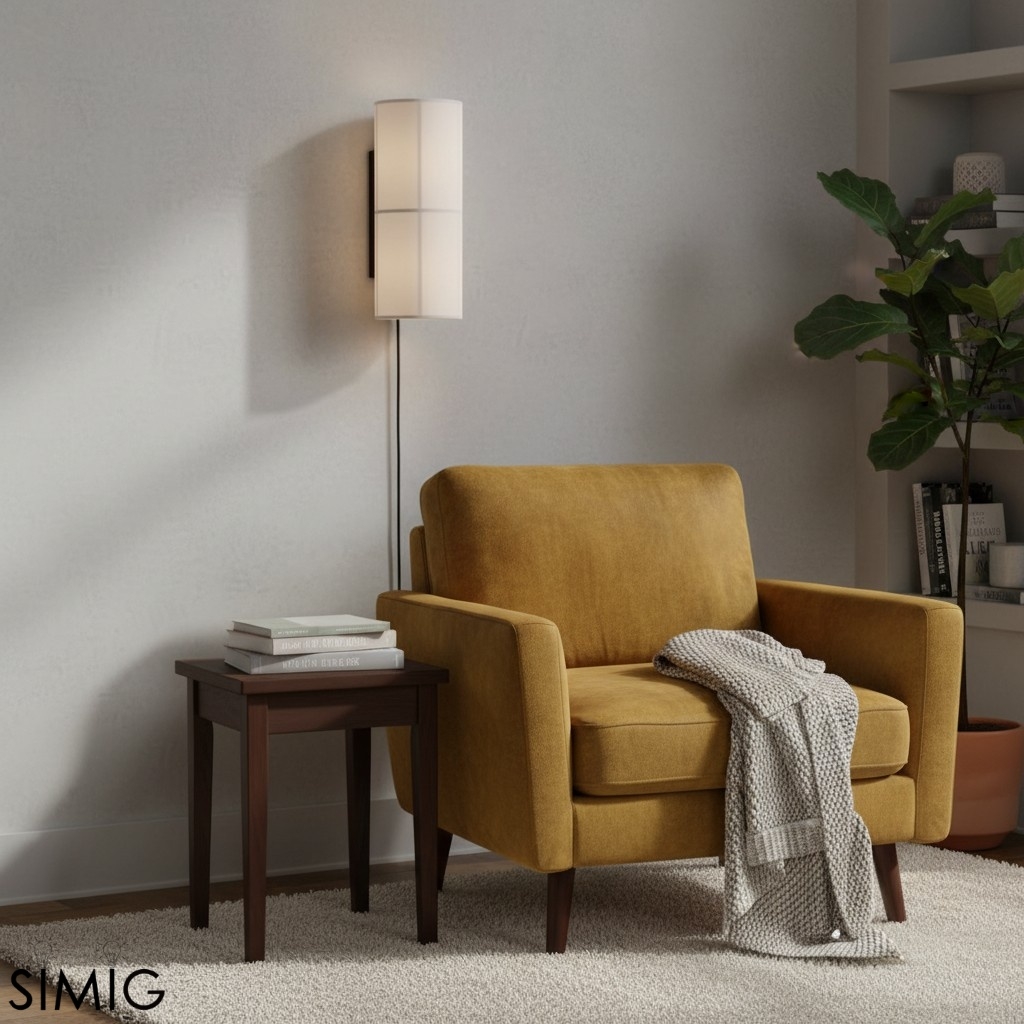 Cylume Fabric Wall Sconce – Vertical Design for Living Room T546