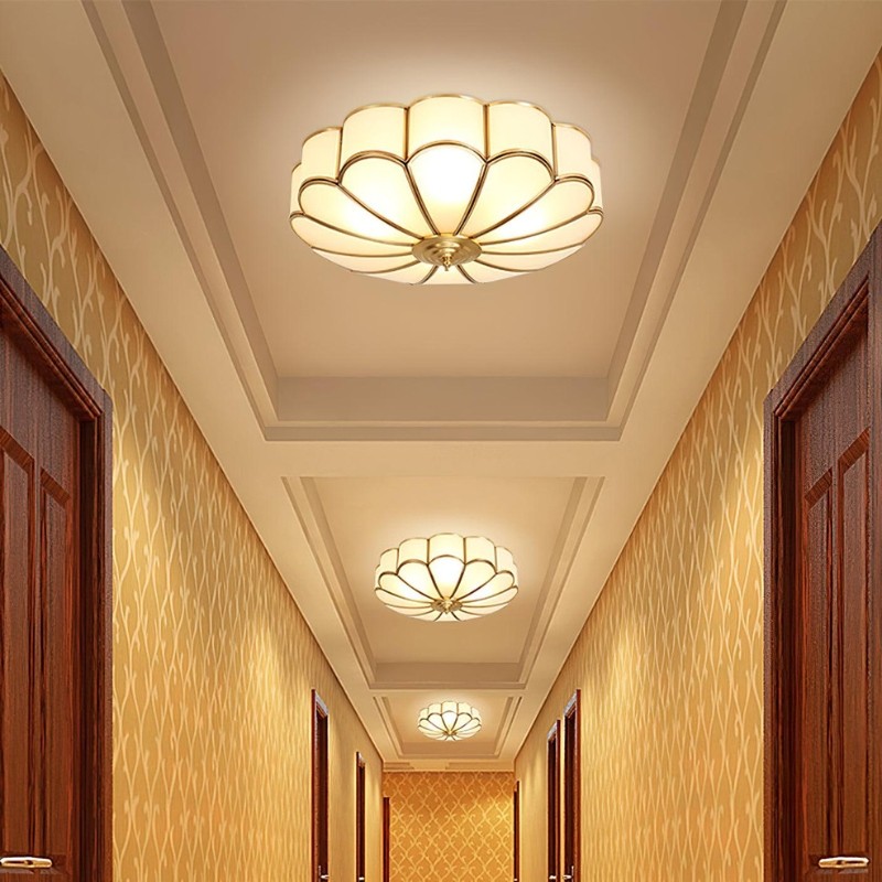 Flower Shape Glass Recessed Ceiling Light S166