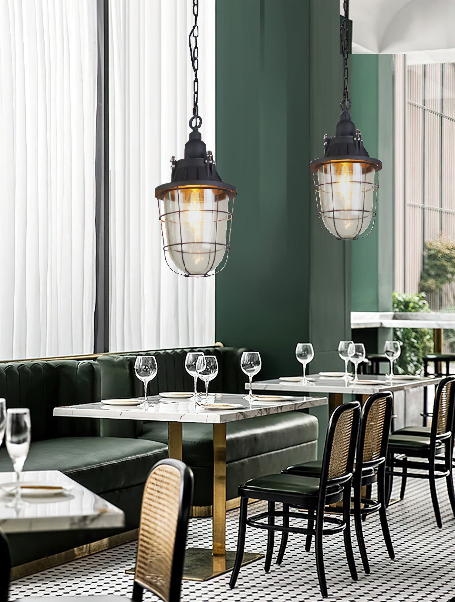 Bulkhead Cage Pendant Light T1853