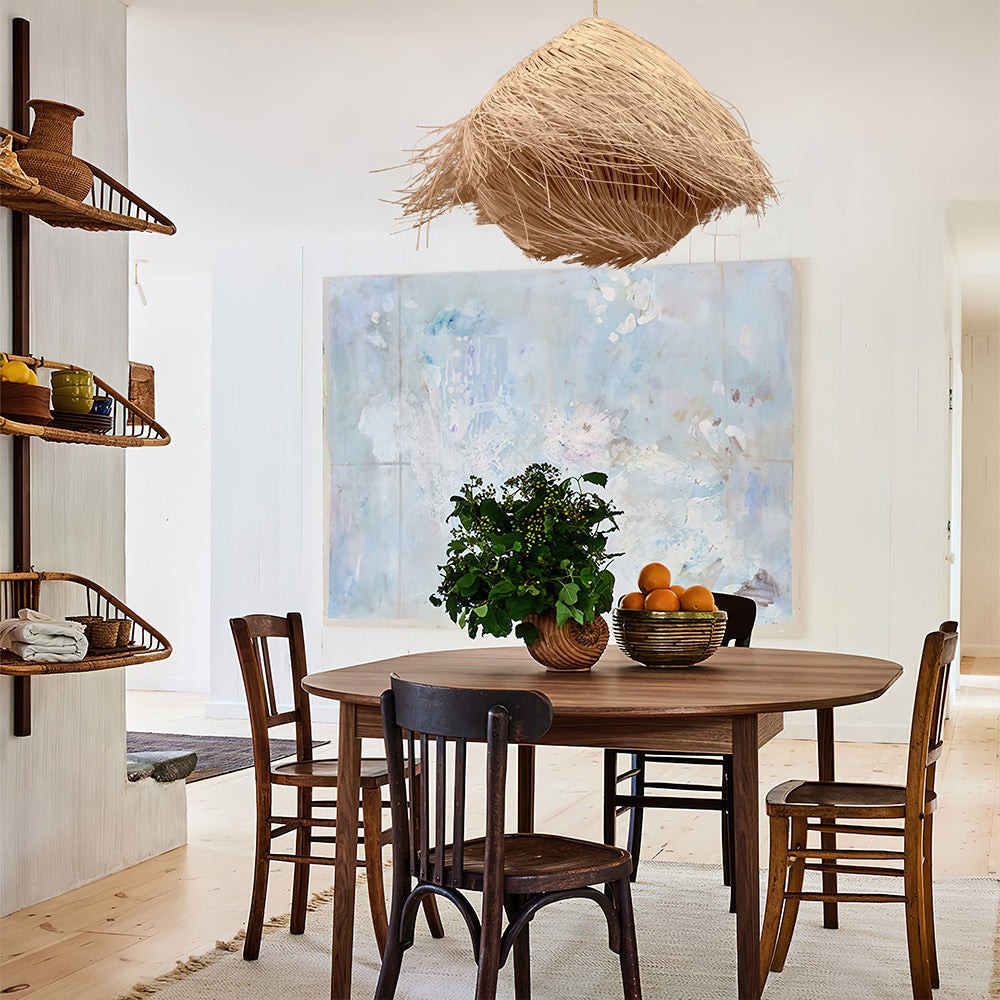Natural Style Nest Rattan Pendant Lamp S72