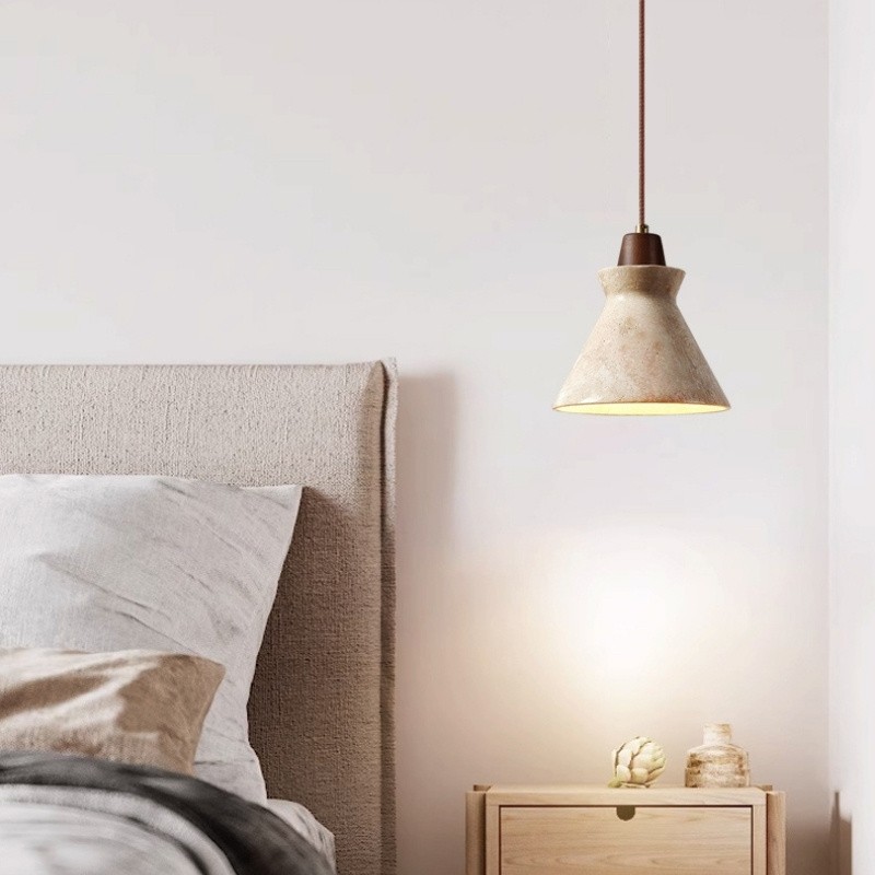 Creative Travertine Stone Pendant Lamp for Modern Living Rooms S283