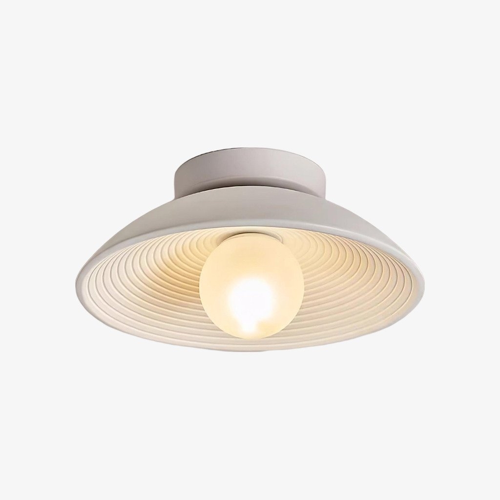 Ovalune Textured Flush Mount Ceiling Light – Modern Living Room T527