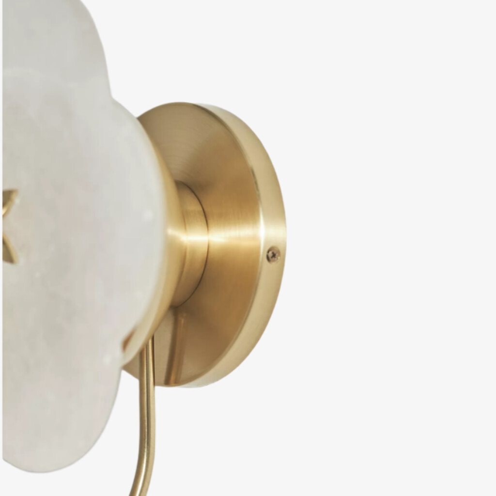 Albi Alabaster Wall Lamp - Carved floral Outlines are Suitable for Living Rooms or Bedrooms T728