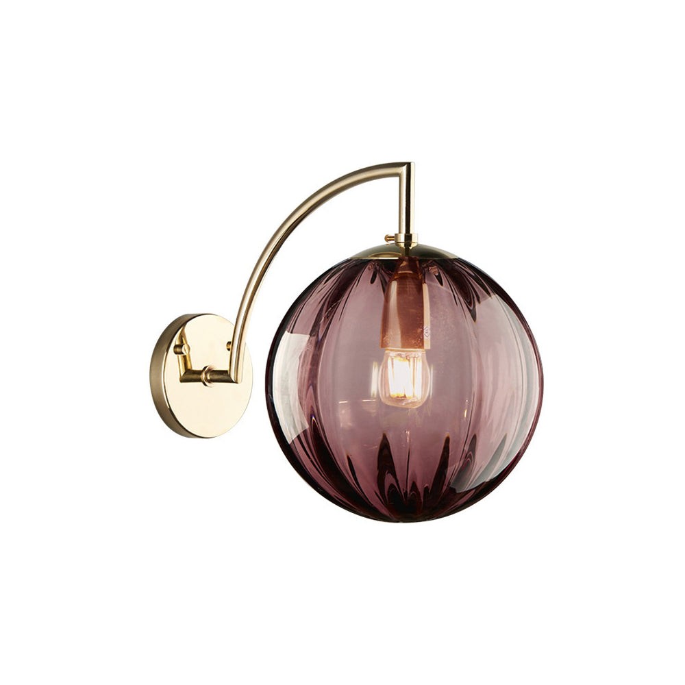Modern Glass Multi-Color Spherical Gold Lamp Pole Wall Lamp M37