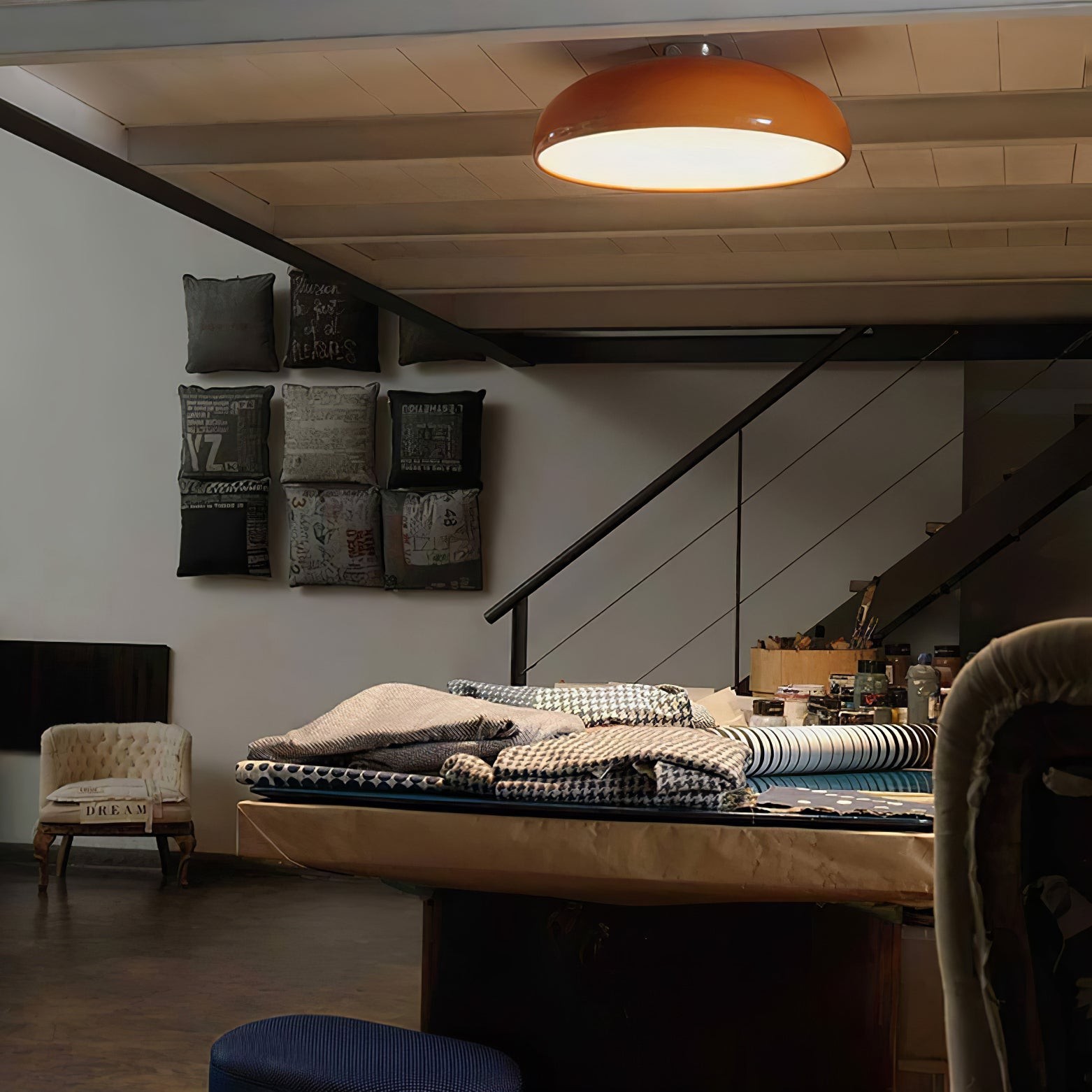 Space Orange Ceiling Lamp M430