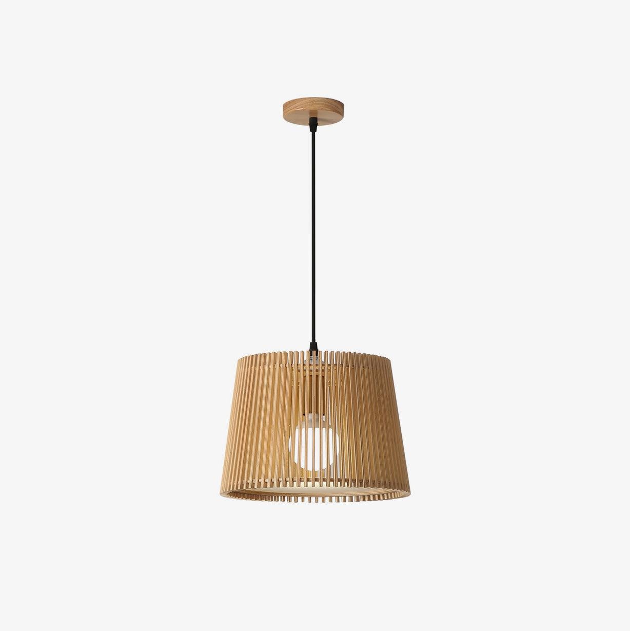 Wooden Log Color Cage Pendant Light M319
