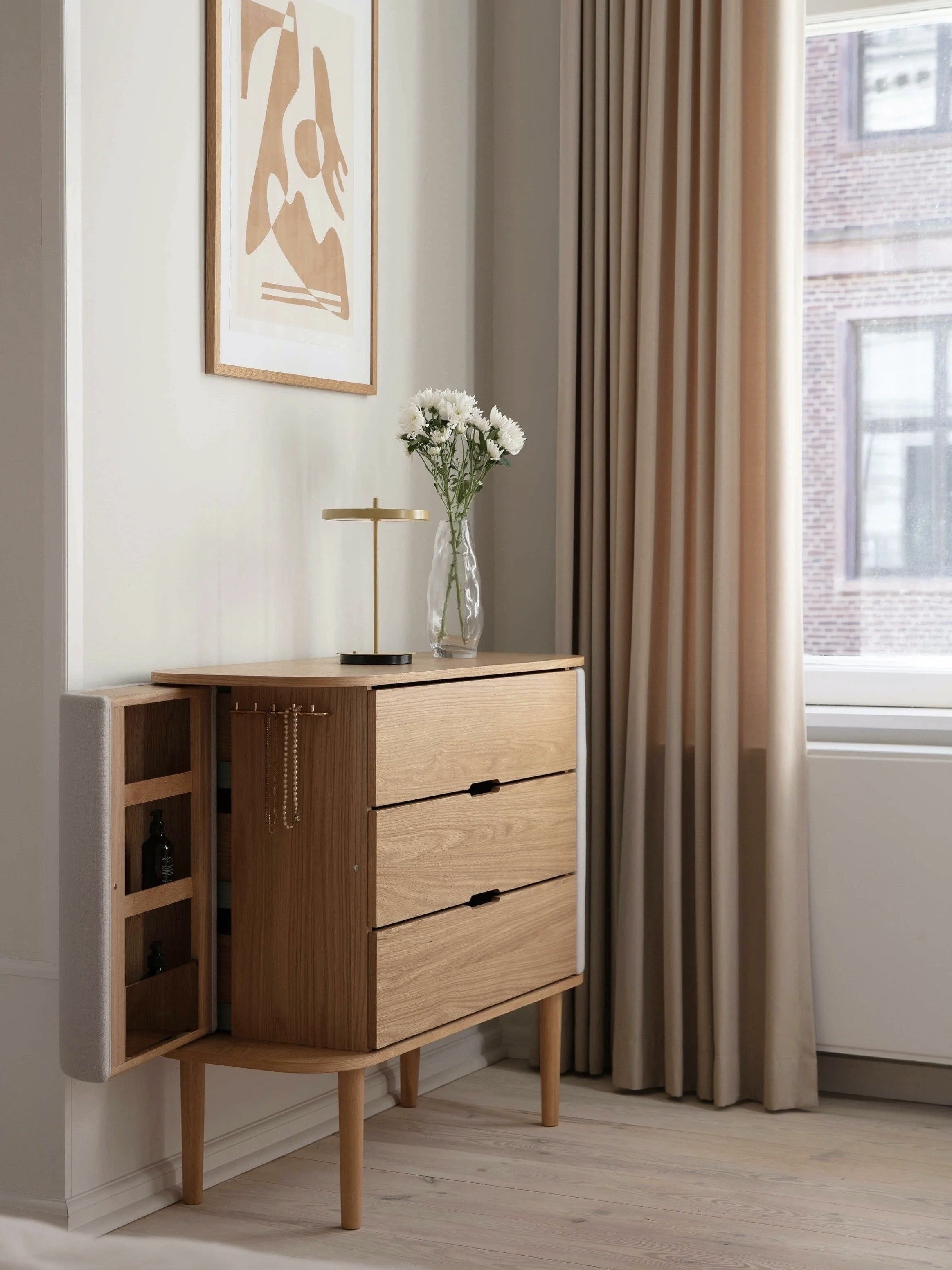 Nordic Monochrome Table Lamp – Portable Light for Any Room G103