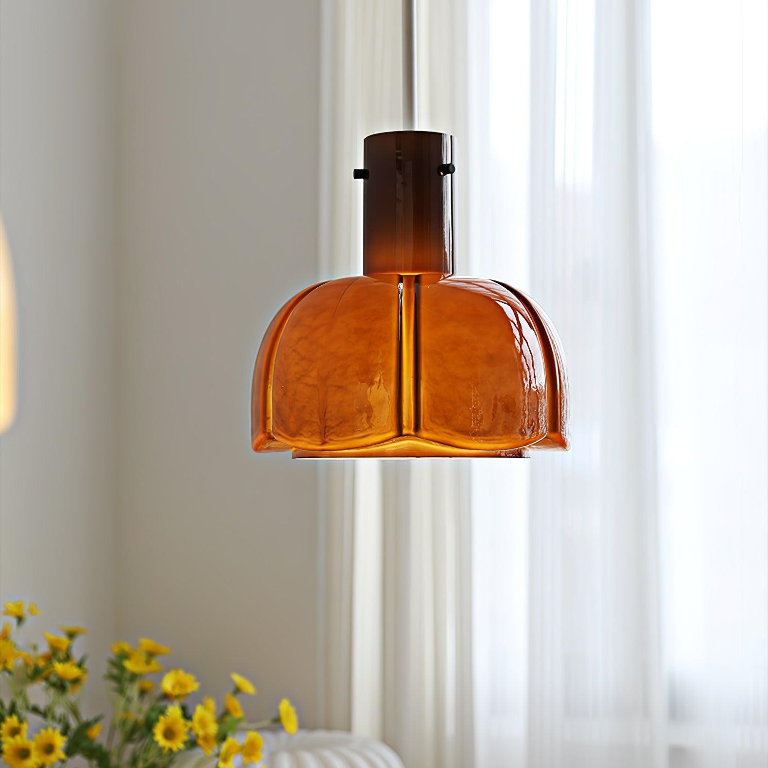 Medieval Style Glass Bud Pendant Lamp M352