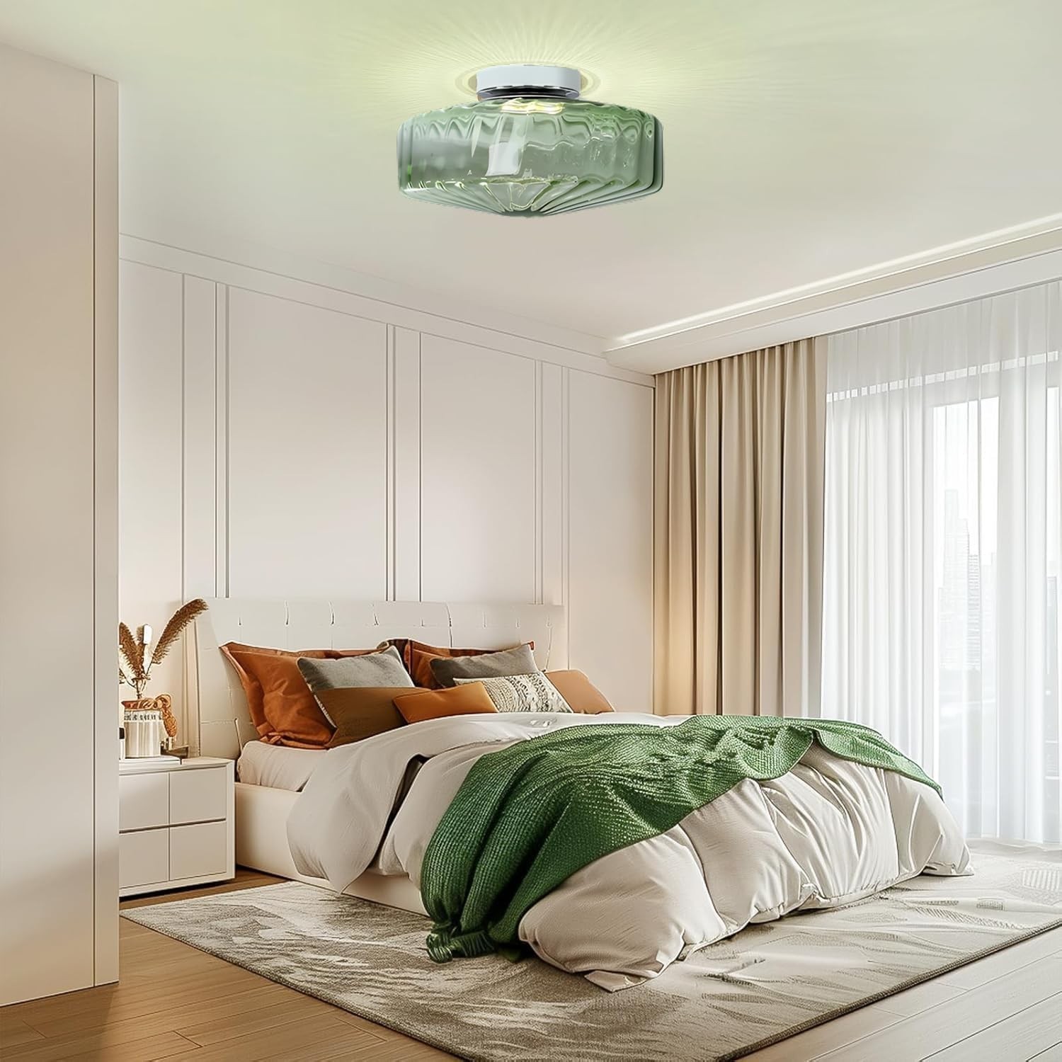 Remy Vintage Water Ripple Ceiling Lamp G90