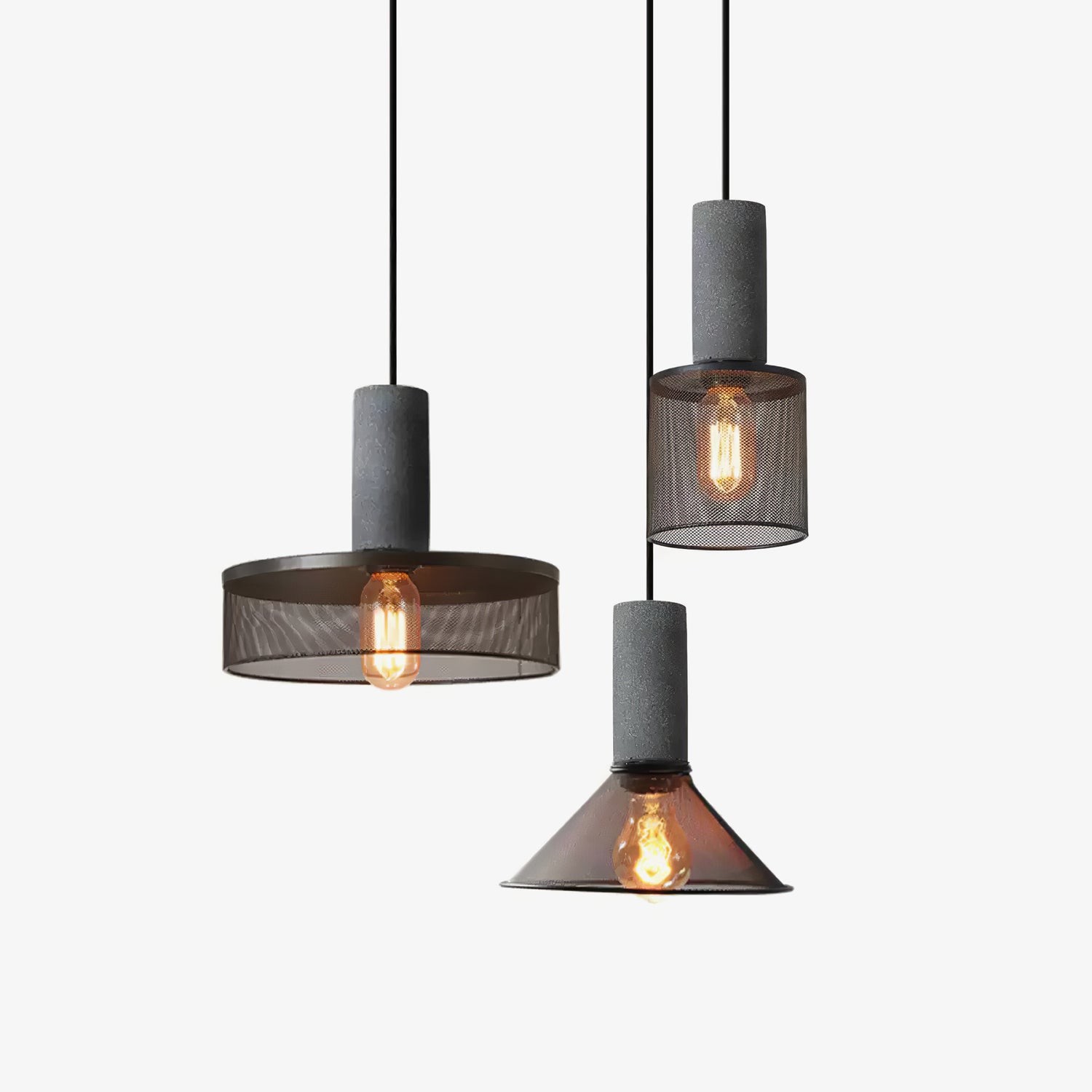 Cement Mesh Pendant Light M566
