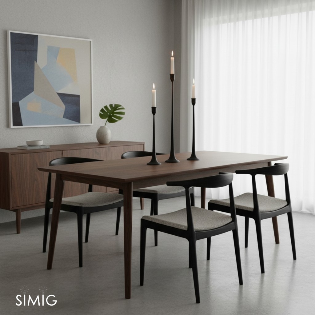 Tegna Tall Minimalist Taper Candle Holders - Modern Dining Table Decor T1190
