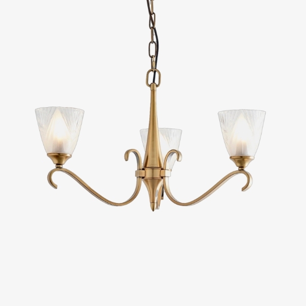 Lunetal Multi-Light Chandelier Crystal Accents Brass Finish - Modern Luxury for Dining Room and Living Room T928