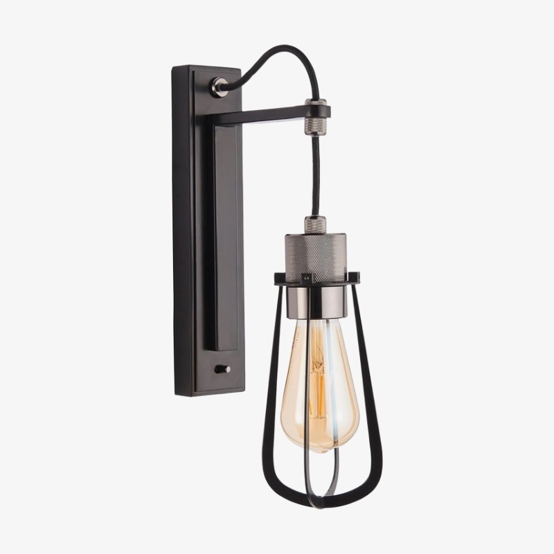 Readium Industrial Metal Wall Sconce - Modern Togle Switchg for Living Room and Study T888