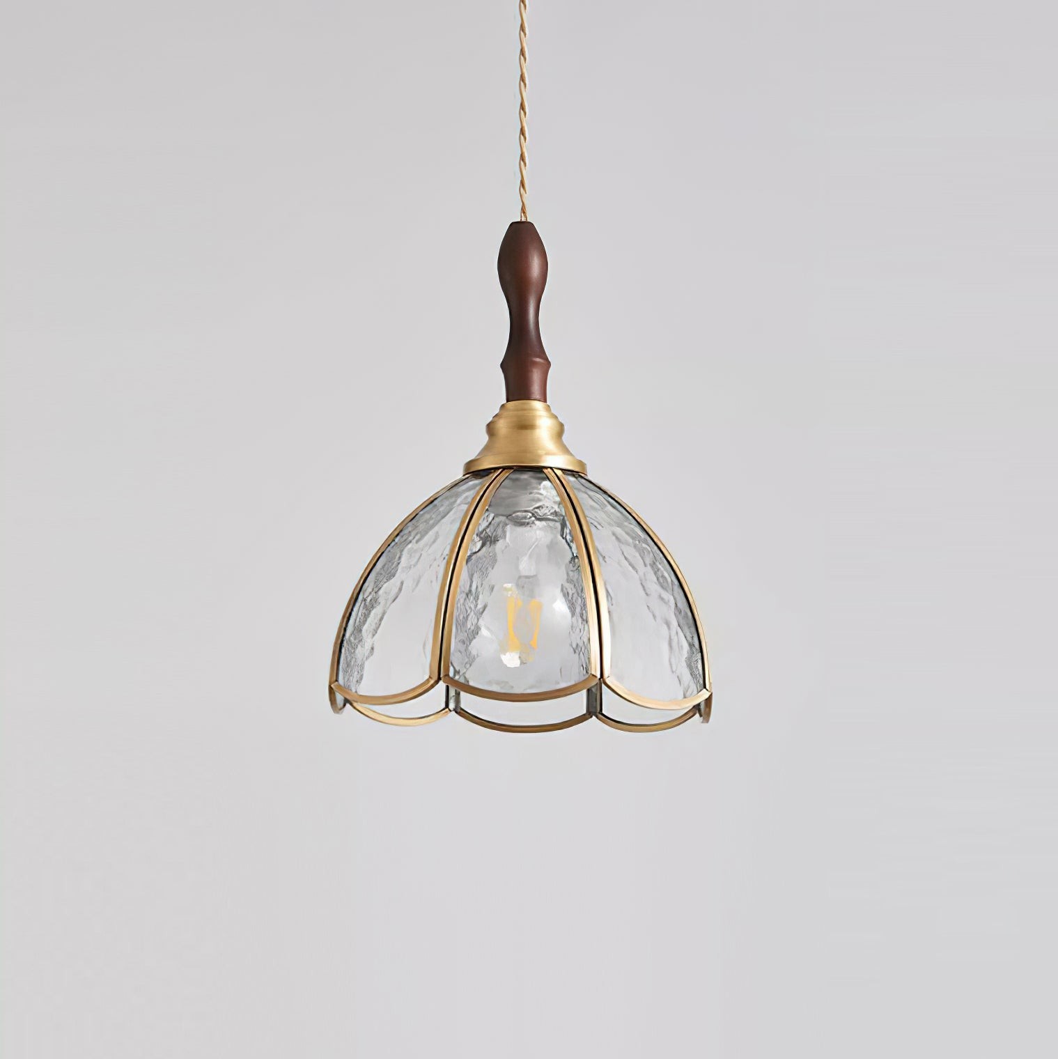 Vintage Tiffany Stanied Glass Pendant Lamp M237
