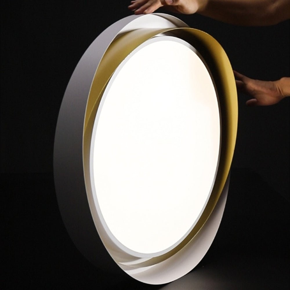 Nordic Style Modern Minimalist Wave Pattern Ceiling Lamp M424
