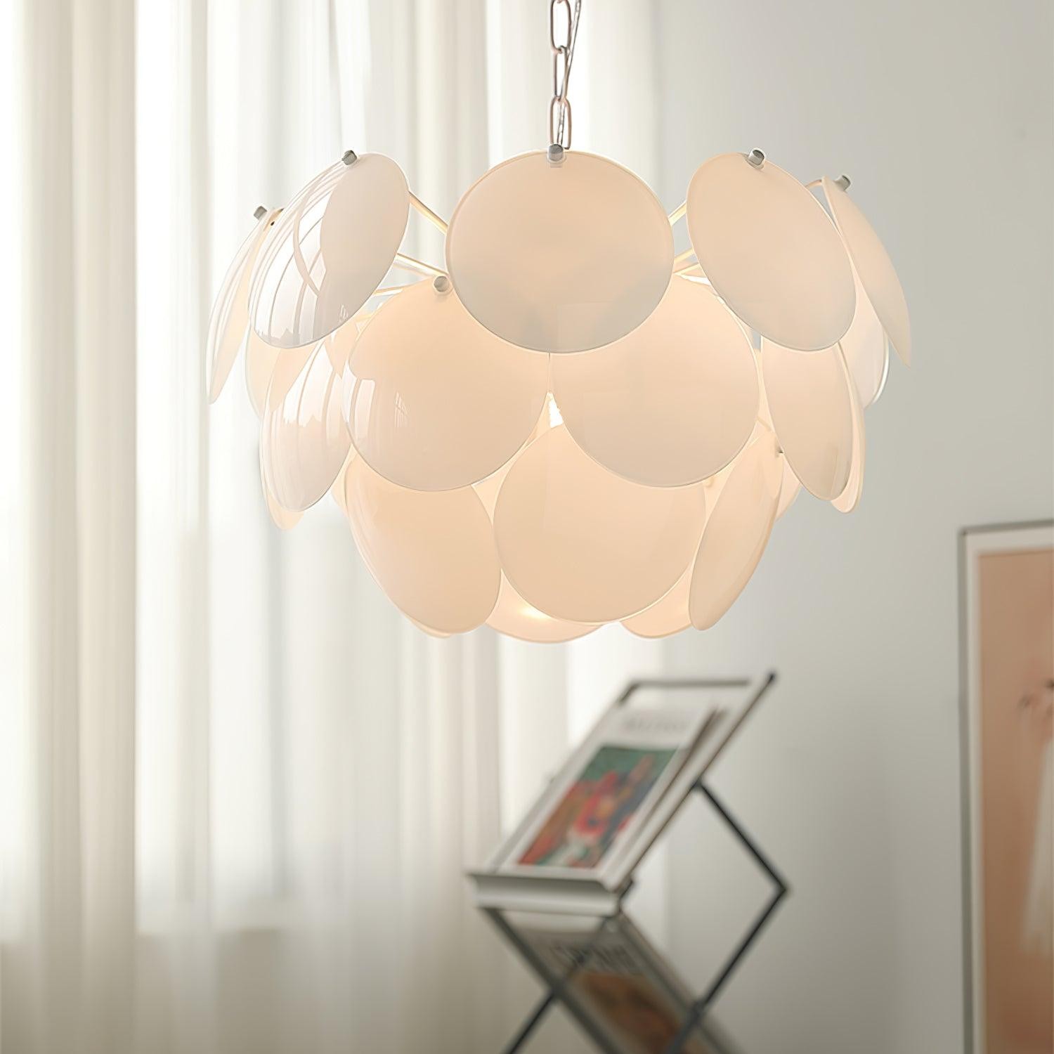 Luxury Fashion Luminous Petal Glass Chandelier M538