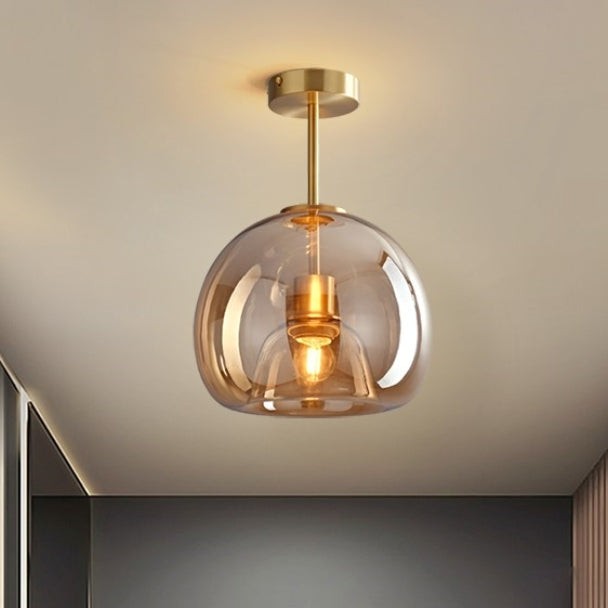 Retro Bubble Concave Glass Ceiling Lamp M05